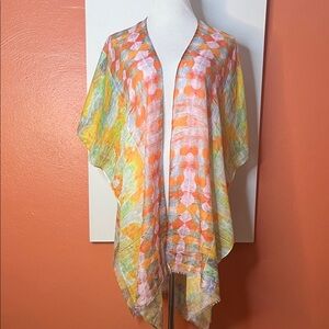 Colorful Sheer Kimono Cardigan